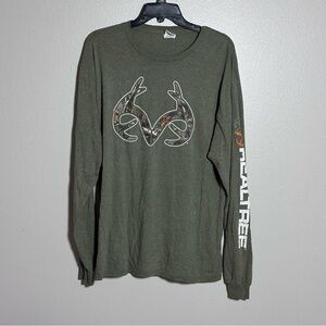Realtree Men's Olive‎ Green Long Sleeve Shirt size Large